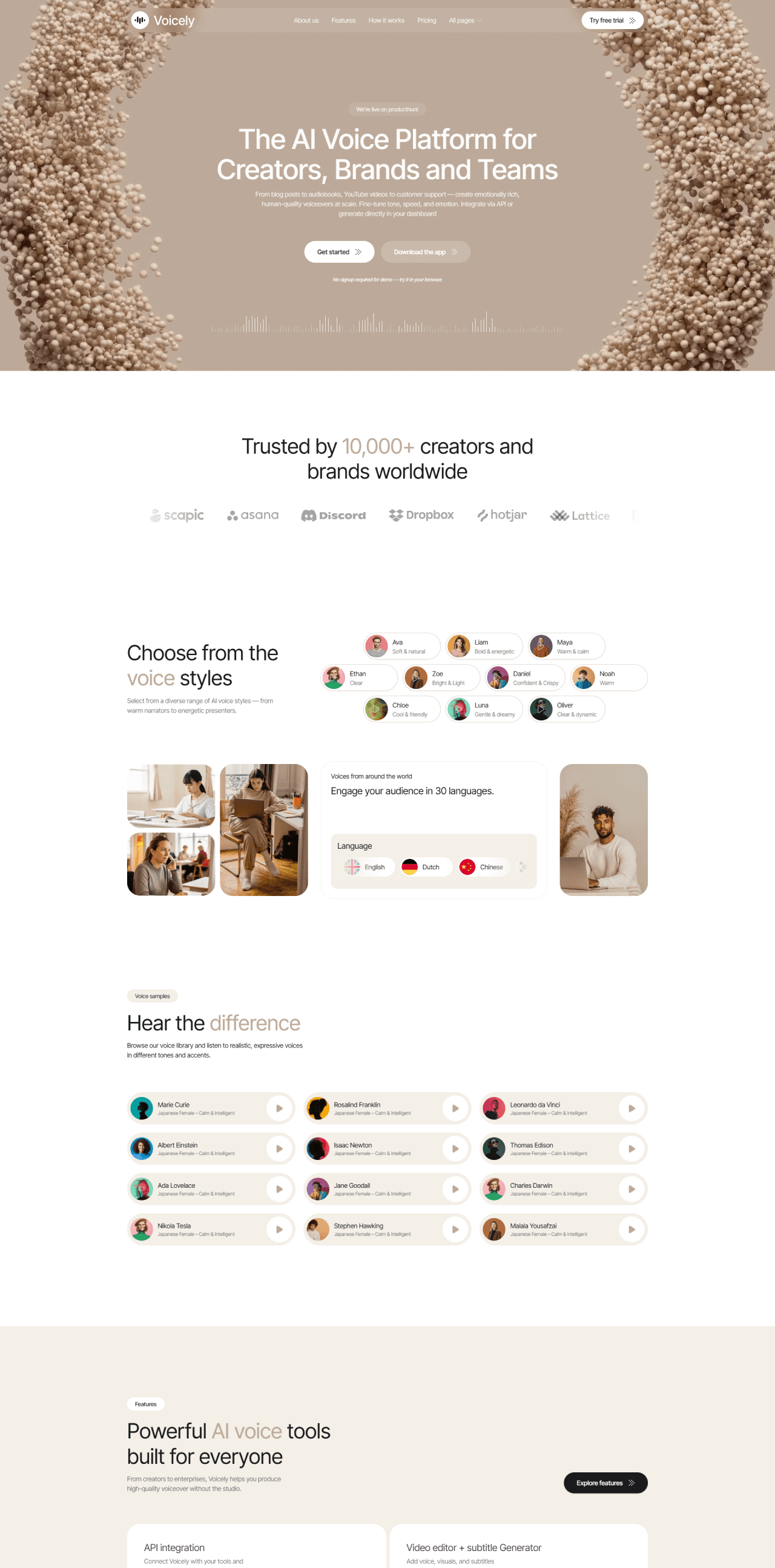 Voicely — AI Voice Generator